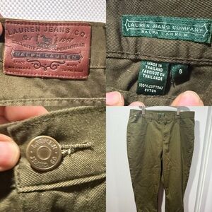 Lauren Ralph Lauren Olive green Women Jeans size 8